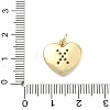 Brass Micro Pave Clear Cubic Zirconia Pendants KK-D229-01G-24-3