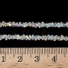 Electroplate Transparent Glass Beads Strands EGLA-P061-04C-AB22-4
