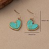 Alloy & Synthetic Turquoise Dangle Earrings FS-WGB9754-02-2