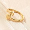 Brass Cuff Rings for Women RJEW-U044-V-3