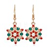 Christmas Theme Alloy Plastic Dangle Earrings FS-WG6FBD6-24-1