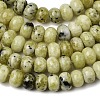 Natural Yellow Turquoise(Jasper) Beads Strands G-A280-A02-01-4
