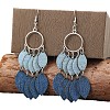 Imitation Leather & Zinc Alloy Dangle Earrings WG32886-01-3