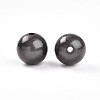 Spray Painted Acrylic Beads MACR-Q154-10mm-N05-2