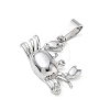 304 Stainless Steel Pendants SA-CBA34D4-02G-P-2