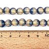 Handmade Lampwork with Gold Powder Beads Strands LAMP-N037-06A-01-4