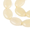 Dyed Natural White Jade Beads Strands G-N370-01A-17-4