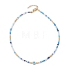 Glass Beaded Necklaces NJEW-JN04896-02-3