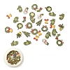 50Pcs Christmas Theme Paper Cabochons MRMJ-YW0001-069E-1