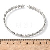 Star Brass Cuff Bangles for Women BJEW-C144-01A-P-5