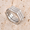 304 Stainless Steel Folding Finger Rings for Men WG34ADE-06-1