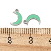 304 Stainless Steel Enamel Charms STAS-L022-333P-02-3