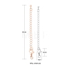 6 Pcs Long-Lasting Plated Brass Chain Extender KK-FS0001-04-2