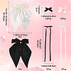 6 Styles Bowknot Polyester Hair Barrettes PHAR-SP0001-22A-2