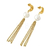304 Stainless Steel Stud Tassel Earrings for Women EJEW-JE07185-4