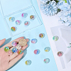 20Pcs Resin Imitation Cat Eye Beads RESI-PA0001-47-3