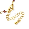 Brass Chain Necklace Making KK-K337-13G-04-3