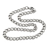 Tarnish Resistant 304 Stainless Steel Twisted Chain Curb Chain Necklaces NJEW-V0323-07-4