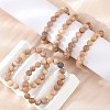 Natural Sunstone Stretch Bracelets X-BJEW-E373-10mm-04-3