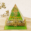 Resin Orgonite Pyramid Home Display Decorations G-PW0004-56B-17-1