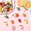 5Pcs Handmade Lampwork Pendants PALLOY-YW00108-04A-4