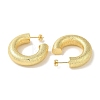 Rack Plating Texture Brass Stud Earrings EJEW-P272-04A-G-2