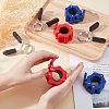 SUPERFINDINGS 9Pcs 5 Style ABS Plastic Barbell Clamps FIND-FH0002-68-4