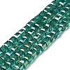 Electroplate Glass Beads Strands EGLA-R030-6x6mm-11-1