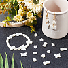 400Pcs 5 Style ABS Plastic Imitation Pearl Beads KY-FH0001-13-2