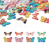 48Pcs 8 Styles Translucent Resin Pendants FIND-SW0001-27-20