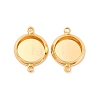 Brass Connector Cabochon Settings KK-F898-21A-G-1