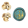 Wax Seal Brass Stamp Head AJEW-WH0209-425-1