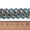 Electroplate Baking Paint Transparent Glass Beads Strands GL-N005-02A-C08-4