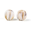 Two Tone Opaque Acrylic European Beads OACR-N157-08-1