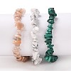 Chip Natural Gemstone Beaded Stretch Bracelets Sets X-BJEW-JB05699-3