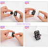 4 Sets 4 Colors Alloy Bag Twist Lock Clasps FIND-CA0007-10-4