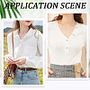 80Pcs Plastic Imitation Pearl Anti-glare Lapel Pins Brooches JEWB-SP0001-12A-7