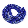 Handmade Millefiori Glass Beads Strands LAMP-T021-27B-04-2
