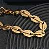 12MM 304 Stainless Steel Oval Link Chain Bracelets SA-CBA2696-13G-3