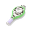 Brass Micro Pave Cubic Zirconia Pendants KK-I476-27P-02-2