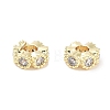 Brass Micro Pave Cubic Zirconia Beads KK-C051-32G-02-1