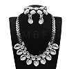 Alloy Chain Necklaces & Stud Earrings & Bracelets Sets FS-WG5EDEB-07-1