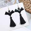 Halloween Theme Alloy Enamel Dangle Earrings FS-WG50C46-07-2