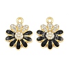 Alloy Black Enamel Pendants FIND-C095-04G-1