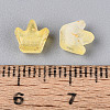Frosted Transparent Acrylic Beads FACR-T009-01F-4