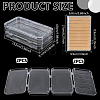 2Pcs PET Plastic Nail Art Storage Box MRMJ-UN0001-022-2