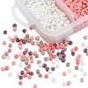 1900Pcs 5 Colors Baking Paint Glass Seed Beads SEED-YW0001-76F-3