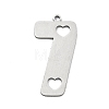 201 Stainless Steel Pendants SA-CBA3D3A-02P-1