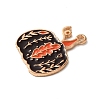 Thanksgiving Day Golden Tone Alloy Enamel Pendants ENAM-M002-02H-G-2
