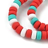 Christmas Handmade Polymer Clay Beads Strands CLAY-F006-01B-3